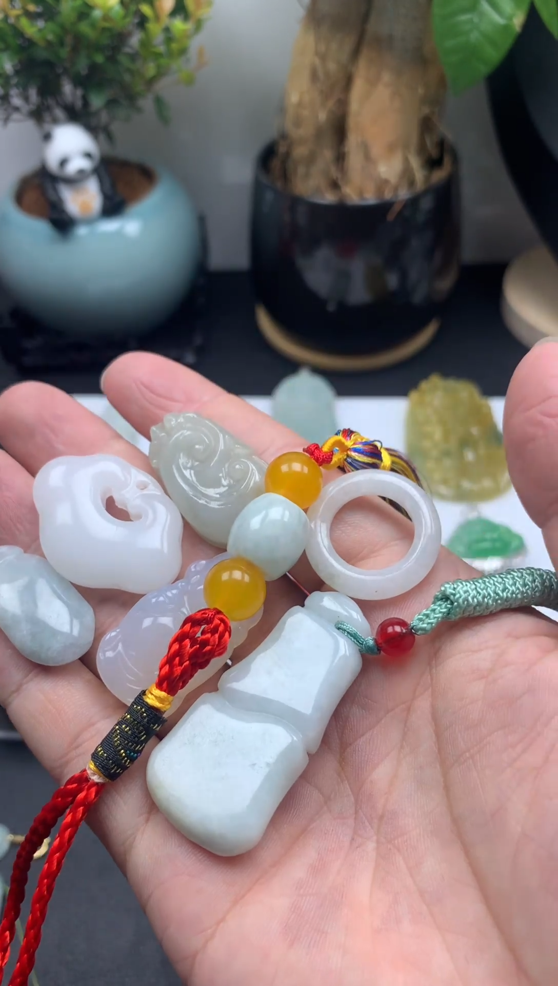 颈饰未镶嵌翡翠吊坠