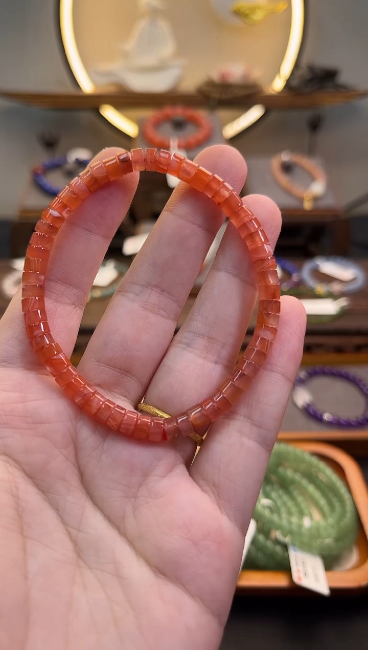 手链未镶嵌南红玛瑙货号910