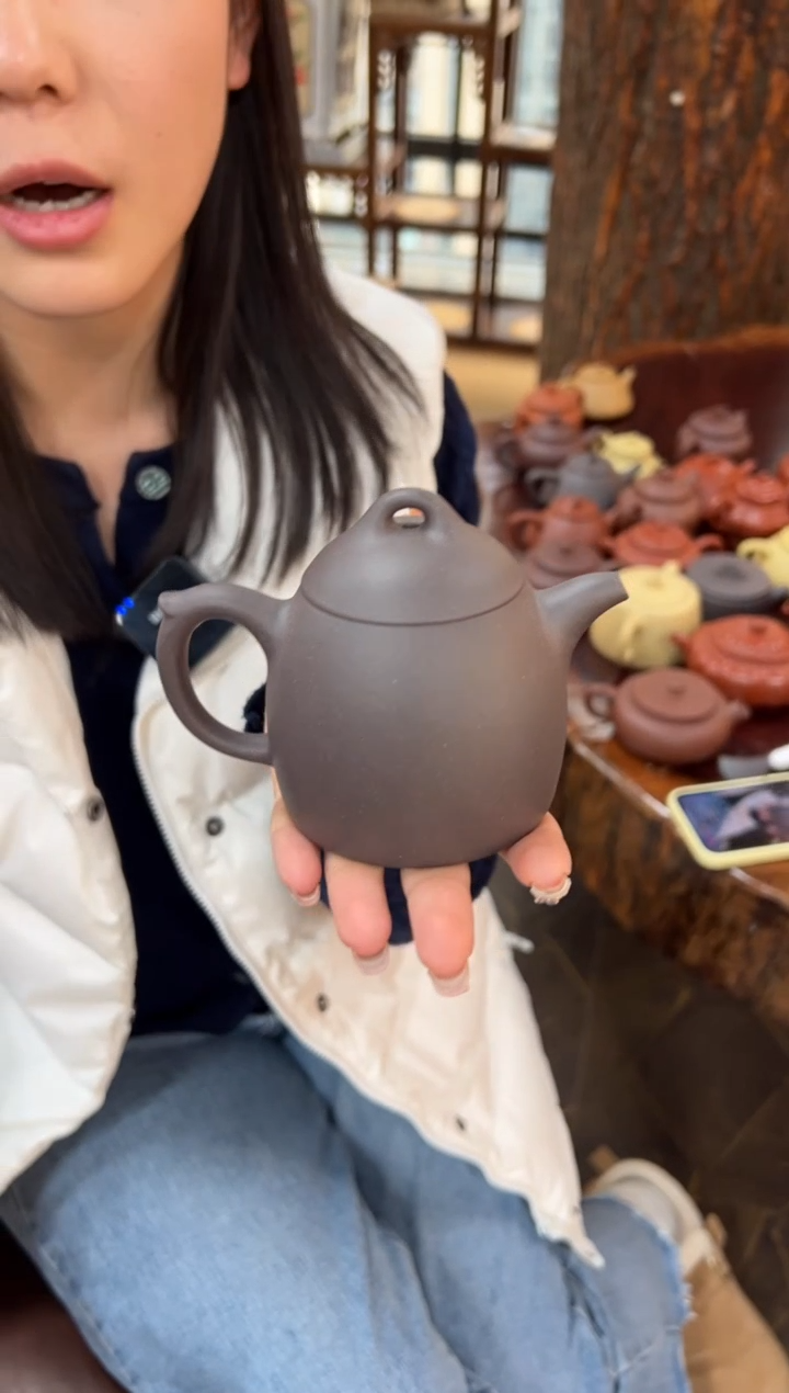 【闪购商品】紫砂茶壶【头哥手工壶】秦权天青泥