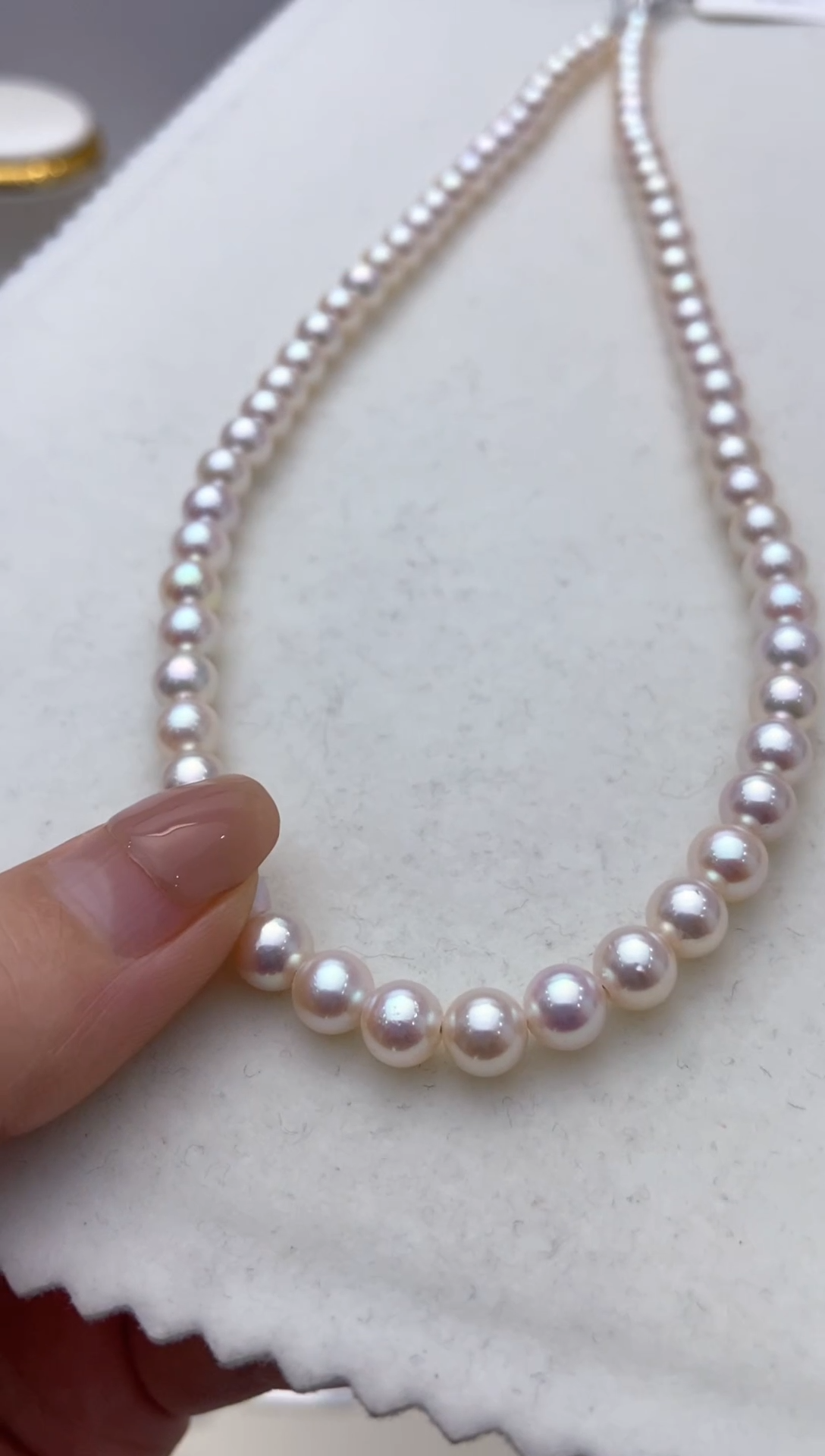 【闪购商品】海水珍珠项链银S925镶嵌天女彩凛5.5-6.0满珠链