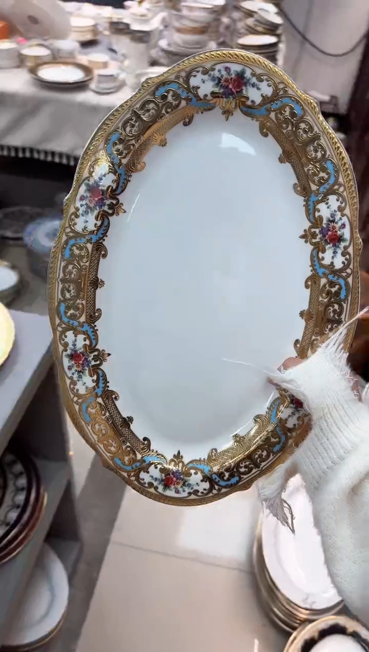 【闪购商品】瓷片14寸鱼盘  春节活动福利价