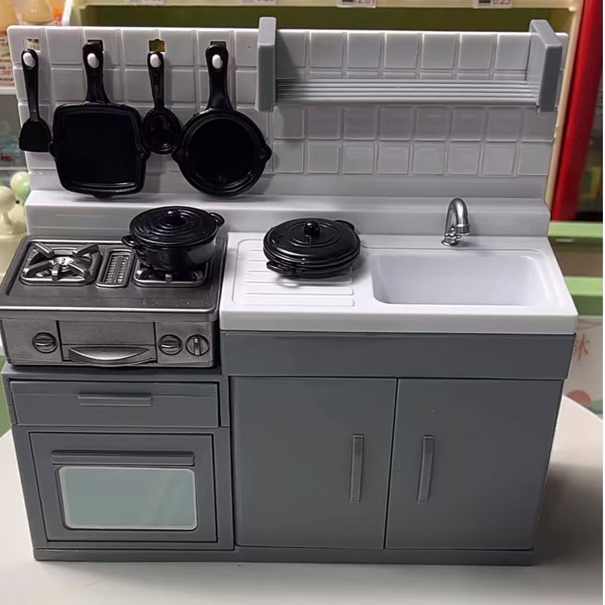 微缩灶台厨房屋过家家创意可爱家居摆件