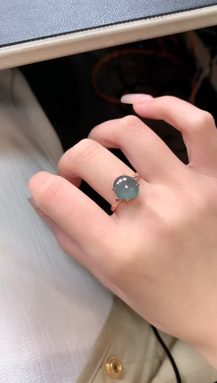 【闪购商品】翡翠戒指银S925镶嵌2321321312