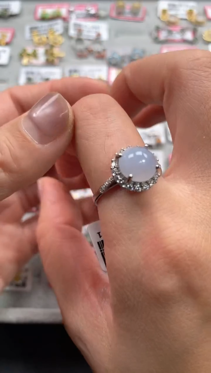 【闪购商品】翡翠戒指银S925镶嵌11111--1