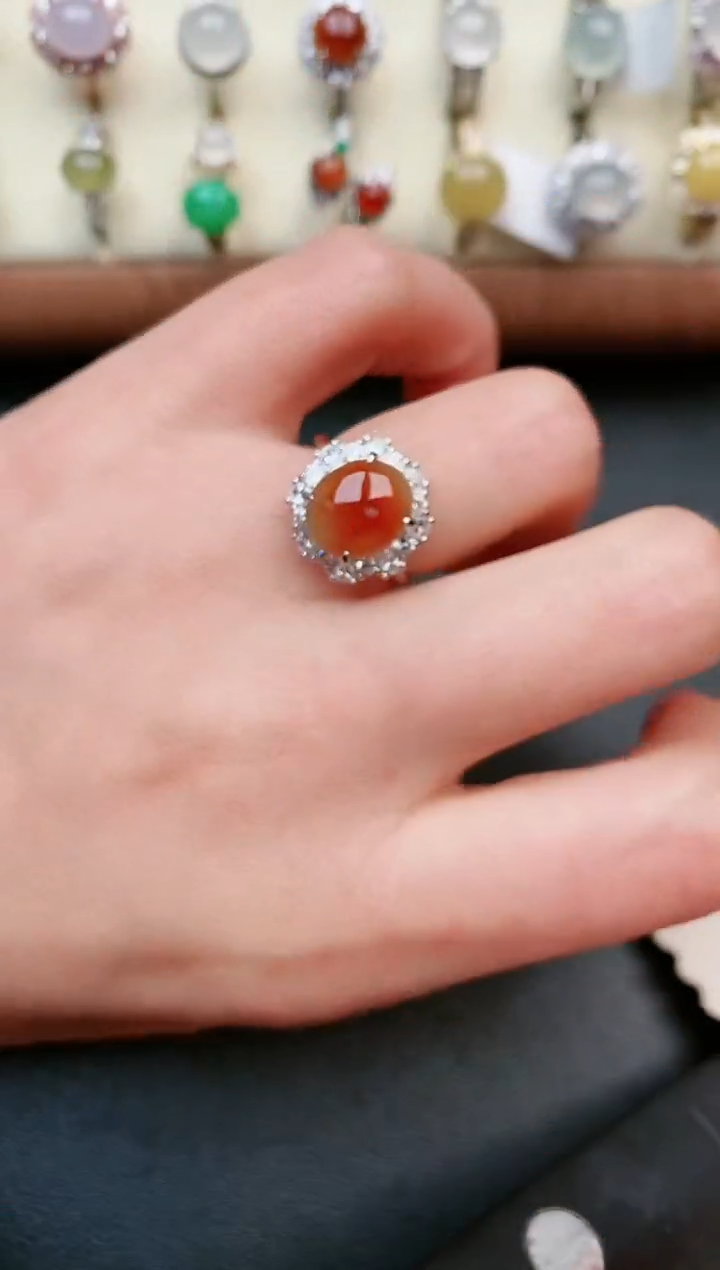 【闪购商品】翡翠戒指银S925镶嵌.....