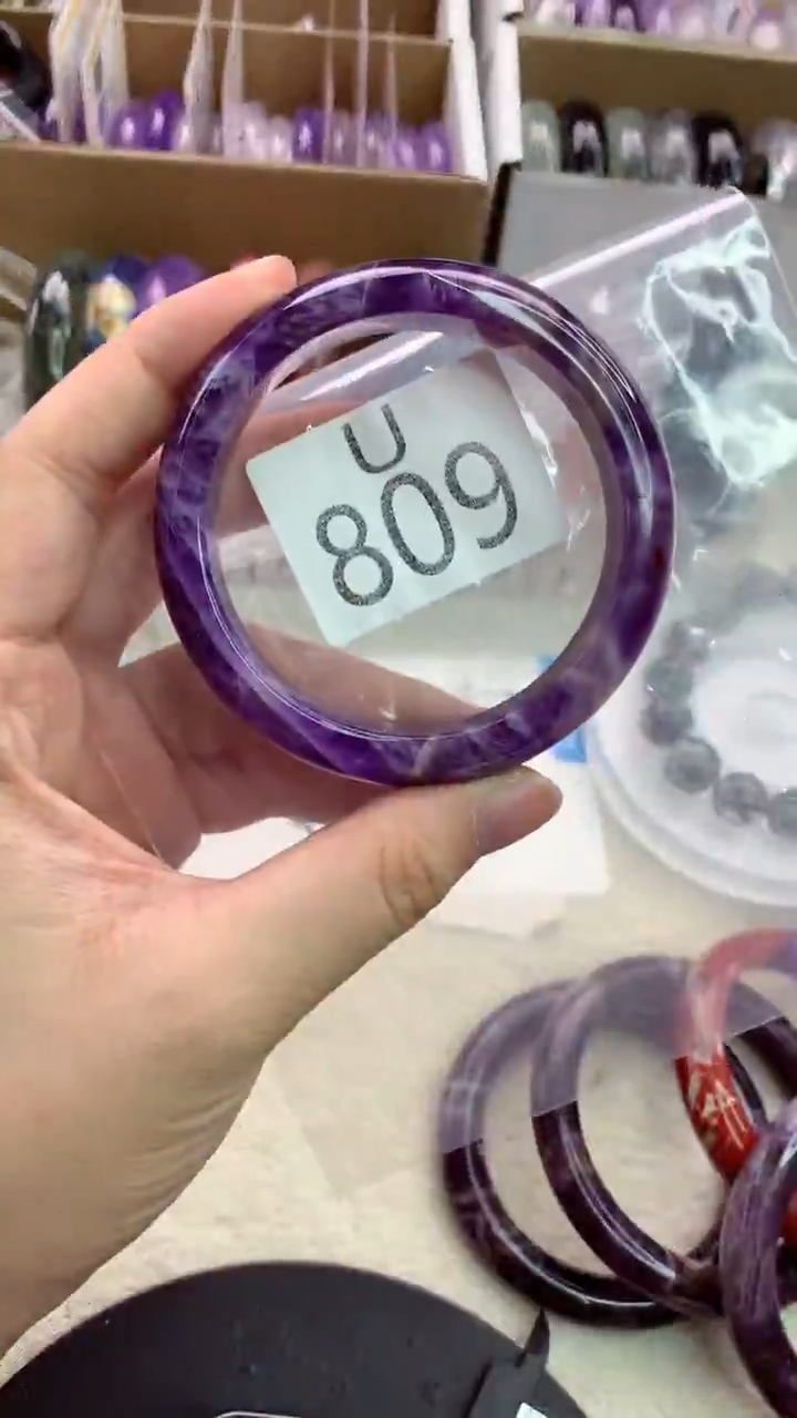 水晶手镯未镶嵌U809--56