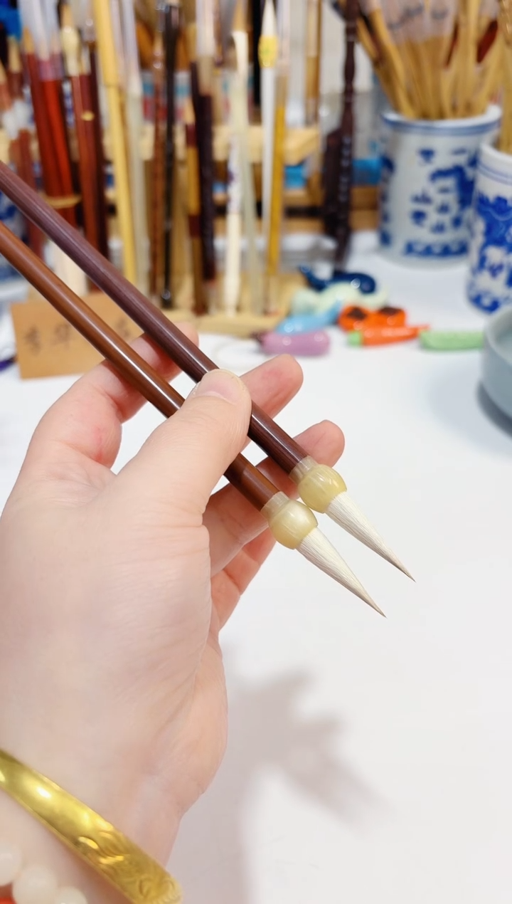 轻舟 兼毫毛笔2支 出锋3.0 