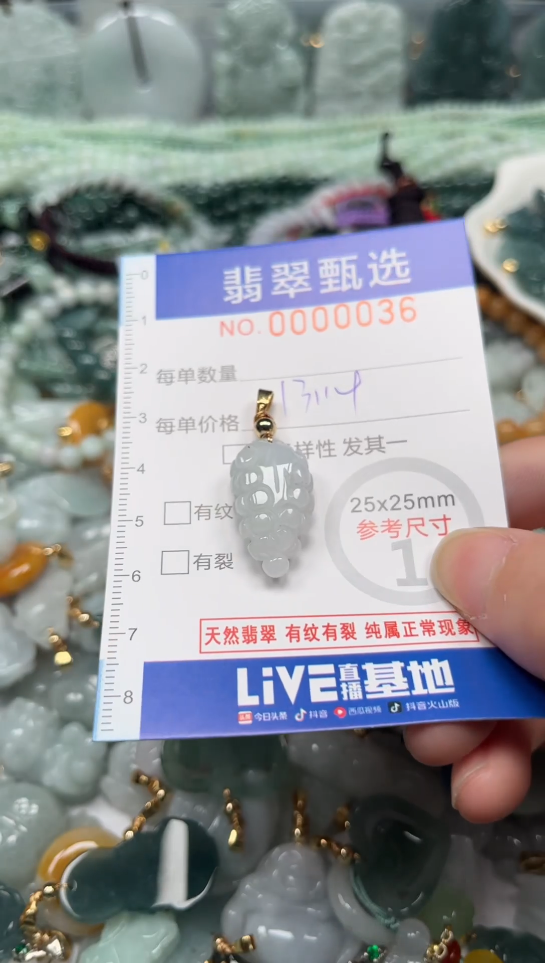 【闪购商品】翡翠颈饰未镶嵌00..0036