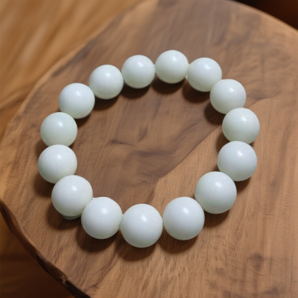 白玉菩提根15mm单圈手串绕指盘玩（无礼盒）STJ043