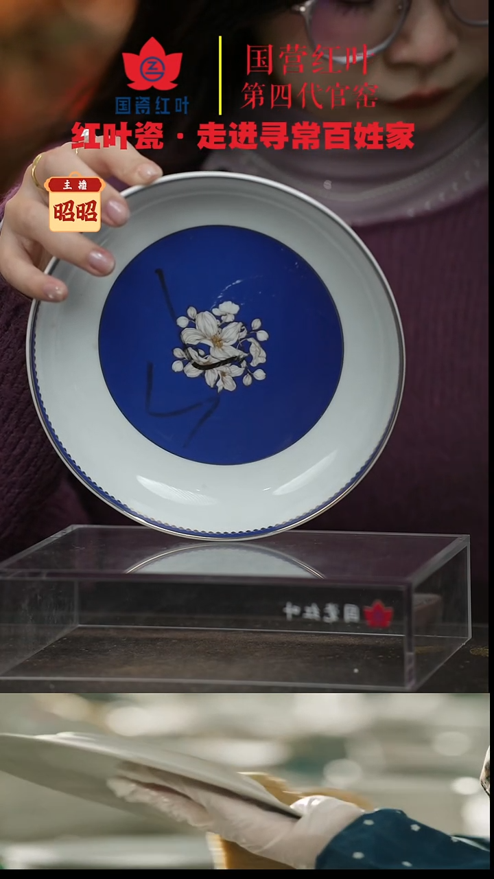 陶瓷4个微瑕朝花夕拾7英寸饭盘