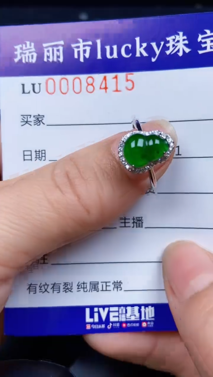 【闪购商品】翡翠颈饰银S925镶嵌8415