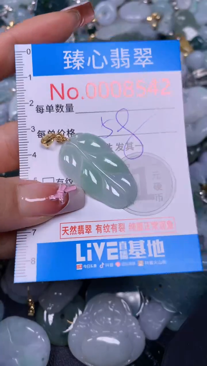 【闪购商品】翡翠颈饰未镶嵌含绳0008542