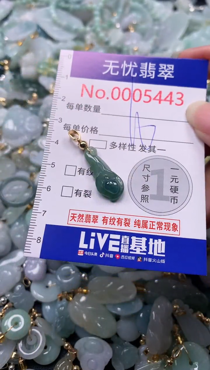 吊坠(不含链)未镶嵌翡翠5443