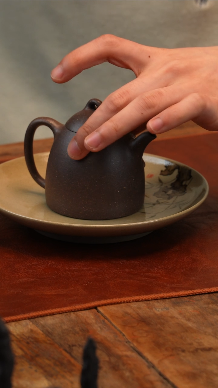 【闪购商品】紫砂茶壶天青秦权壶