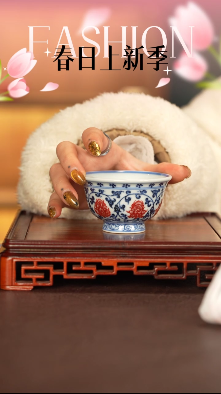 【闪购商品】杯子永明尚玩景德镇手工手绘陶瓷