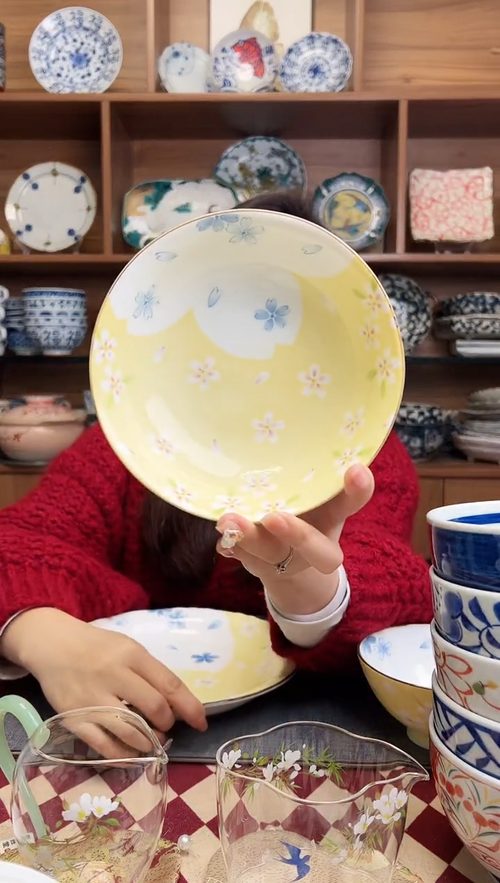 【闪购商品】瓷片京樱15.5cm煮物钵     