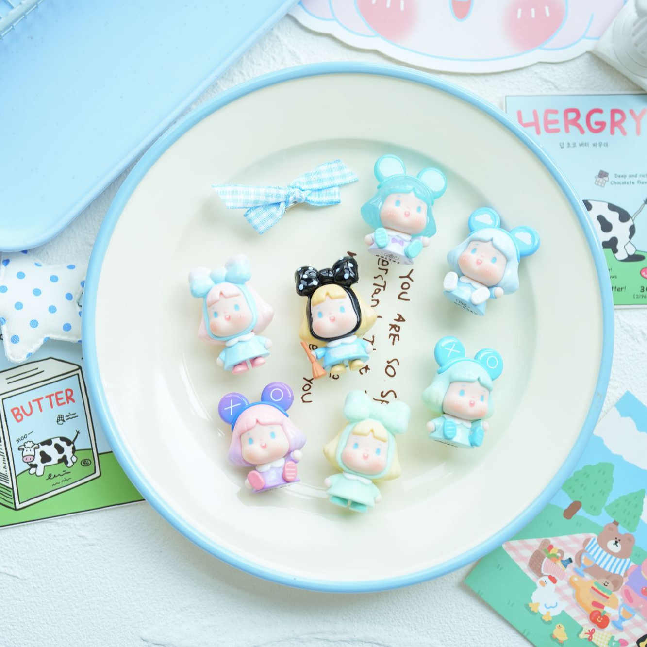 【拆盒】思歪BUBBLE-百变美少啵系列萌粒盲盒公仔摆件