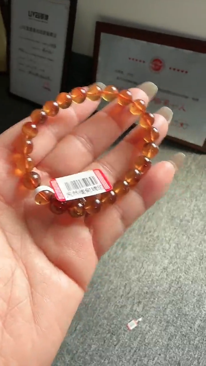 未镶嵌琥珀手串规格7微瑕灵草珀手串#2