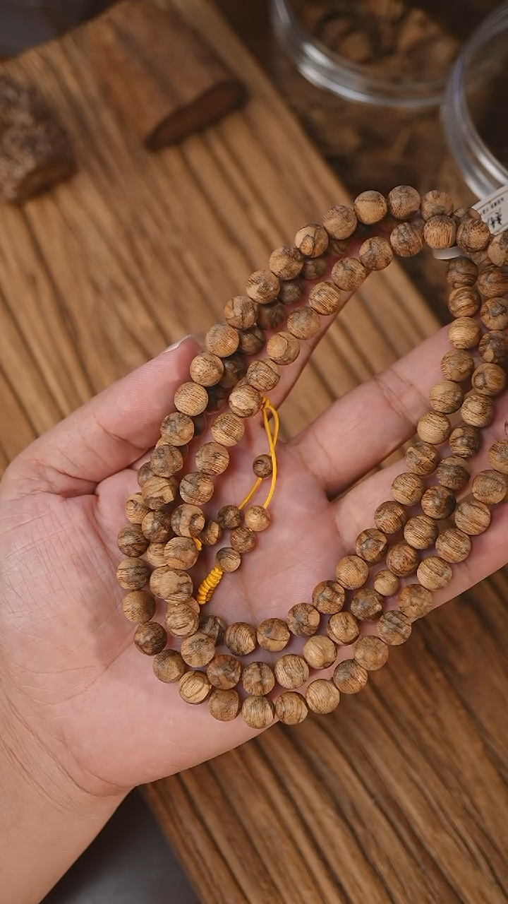 手串沉香菩萨棋虎斑软丝0.88-31克+ca-0523
