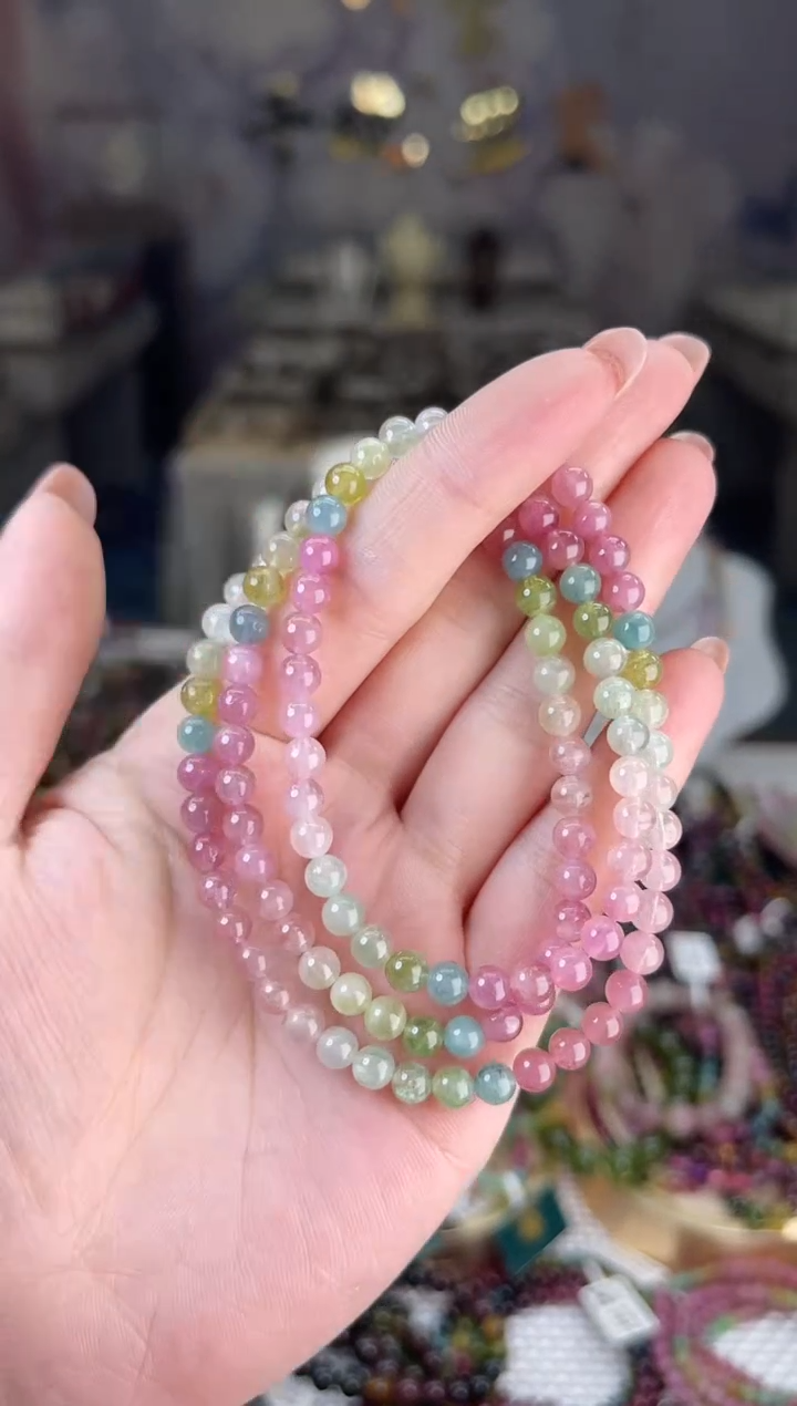 【闪购商品】碧玺/未镶嵌5mm+碧玺多圈多样性发货