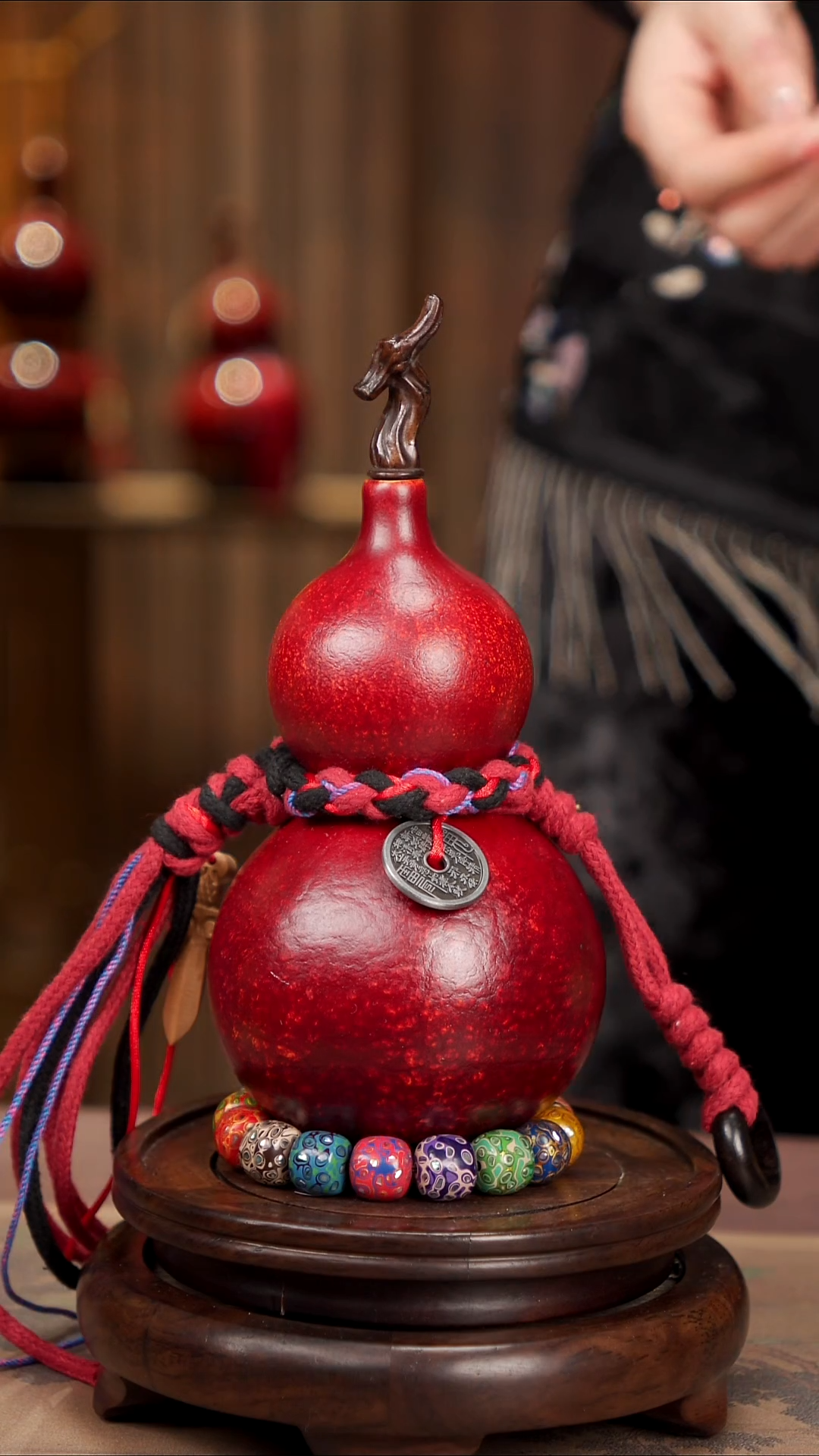 【闪购商品】91易林大漆酒葫芦----158