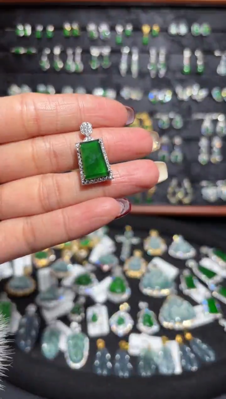 【闪购商品】翡翠颈饰银S925镶嵌无事/支持复检/一件