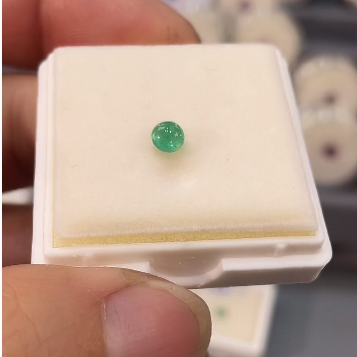 0.5CT赞比亚天然祖母绿裸石