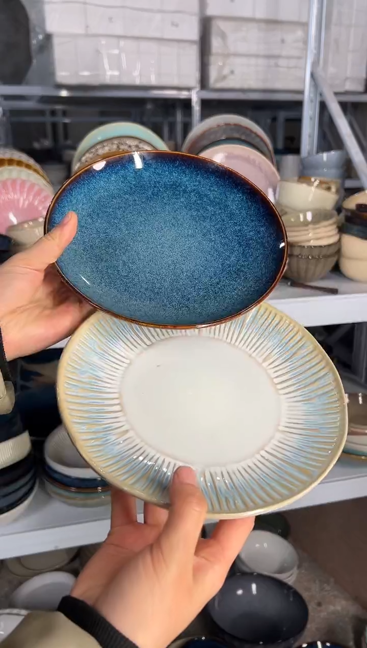 陶瓷外贸尾货瑕疵满20包邮X2小盘