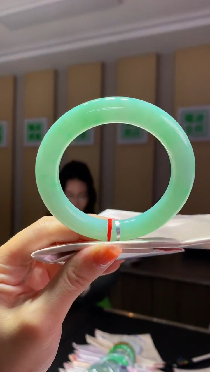 未镶嵌手镯翡翠Q89 圈口 57.8