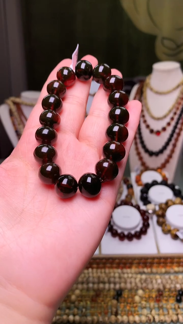 【闪购商品】琥珀裸石未镶嵌抚顺琥珀血翳珀单圈13+