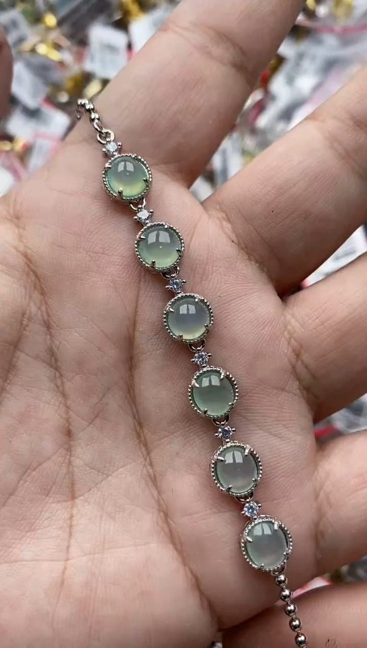 【闪购商品】翡翠戒指银S925镶嵌66666---1