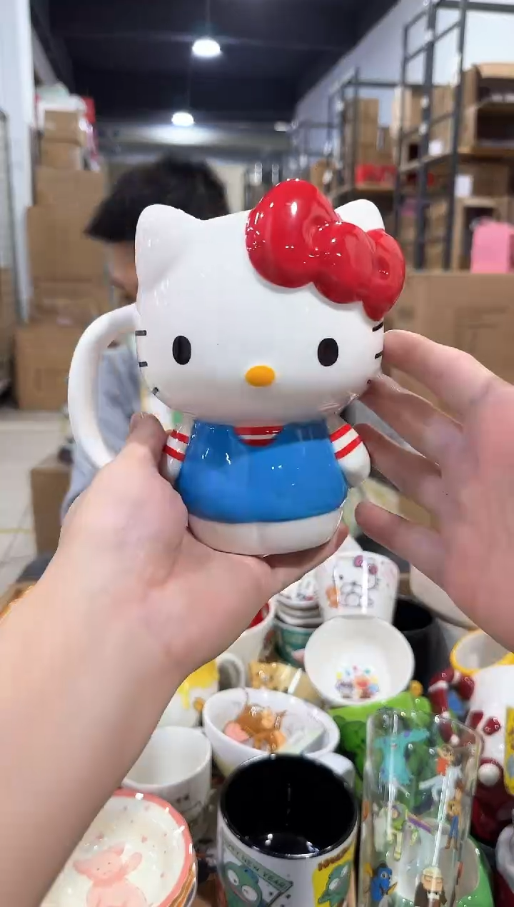 瓷片条纹kt全身杯