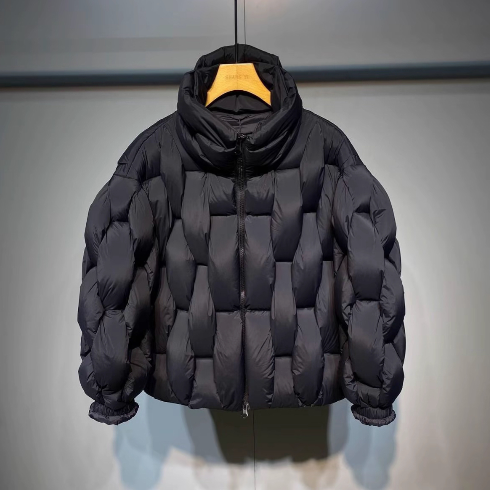 立领棉服男士宽松面包服冬季新款外套潮流保暖棉衣无帽夹克上衣