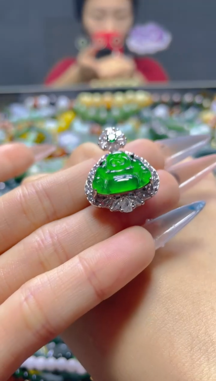 颈饰未镶嵌翡翠/K/翡翠A货，一件也是批发价