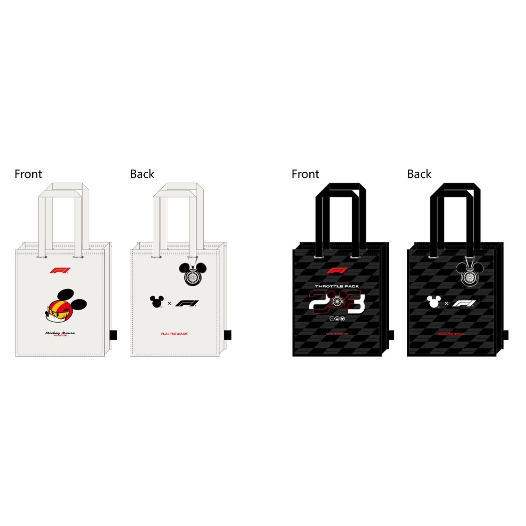 迪士尼米奇F1联名系列时尚帆布包（款式随机）&名创优品