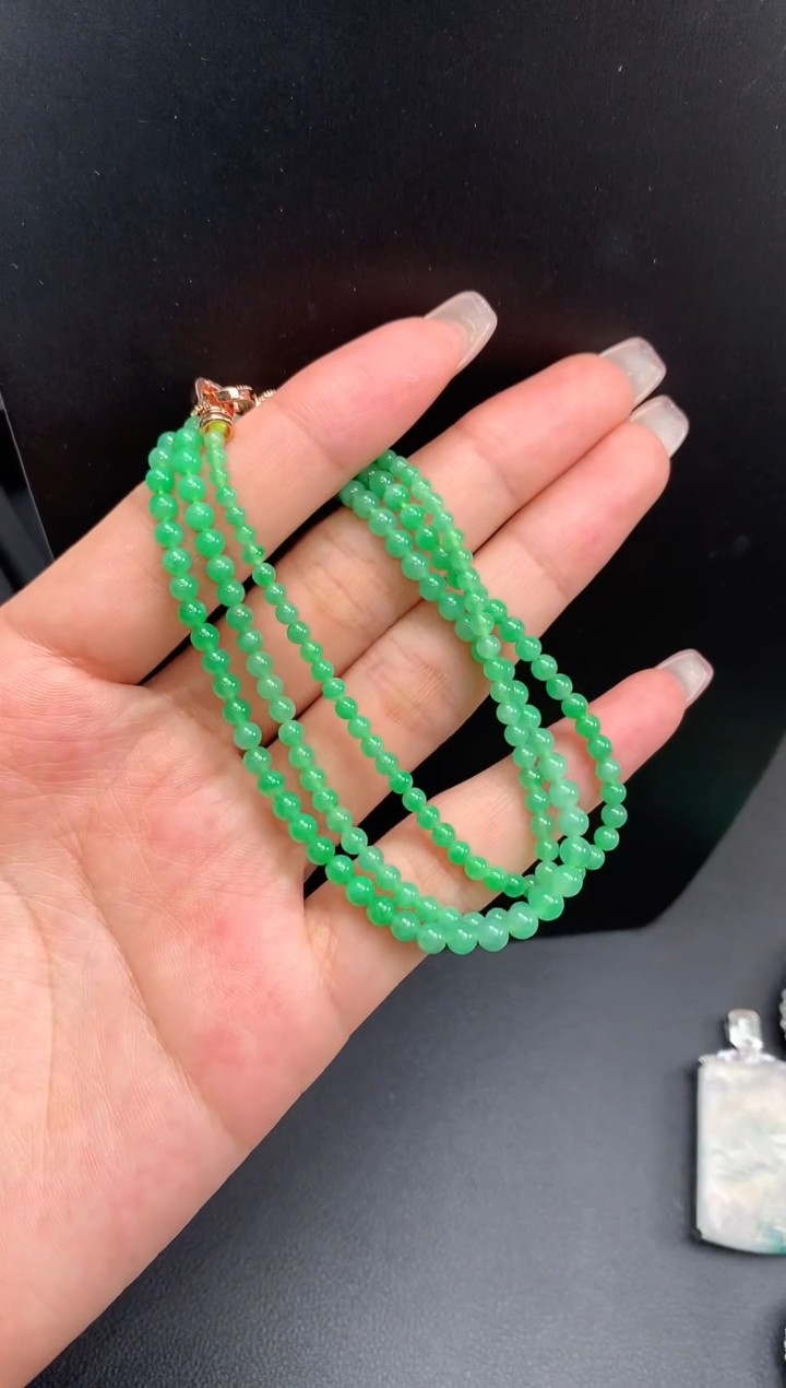 【闪购商品】翡翠颈饰未镶嵌珠珠链1362