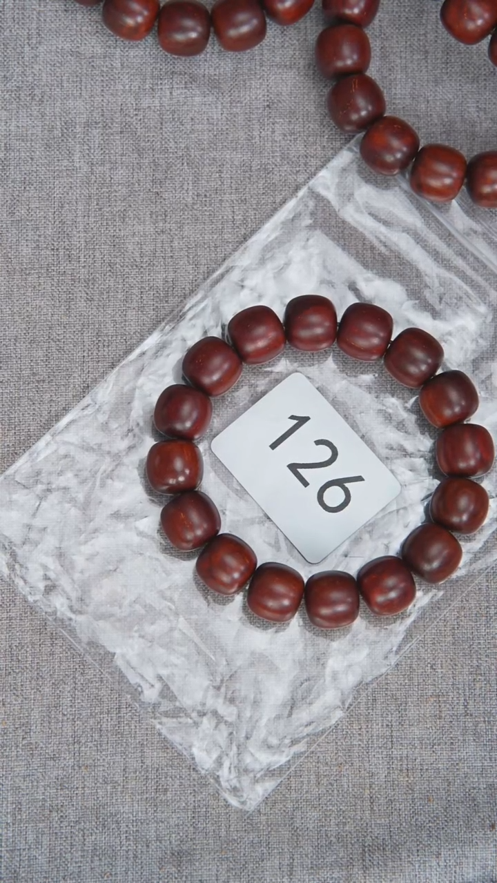 檀香紫檀（小叶紫檀）手串/手链紫檀13*14单圈高密细金星随机发126