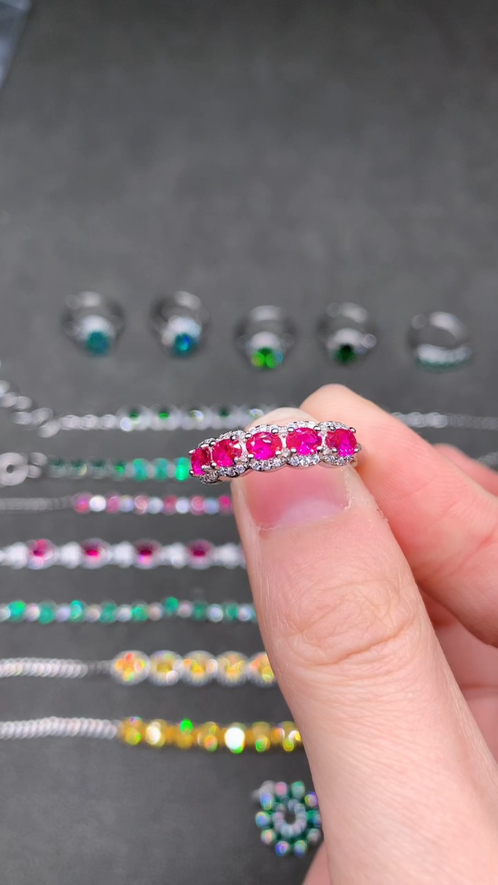 【闪购商品】红宝石戒指银S925镶嵌.....