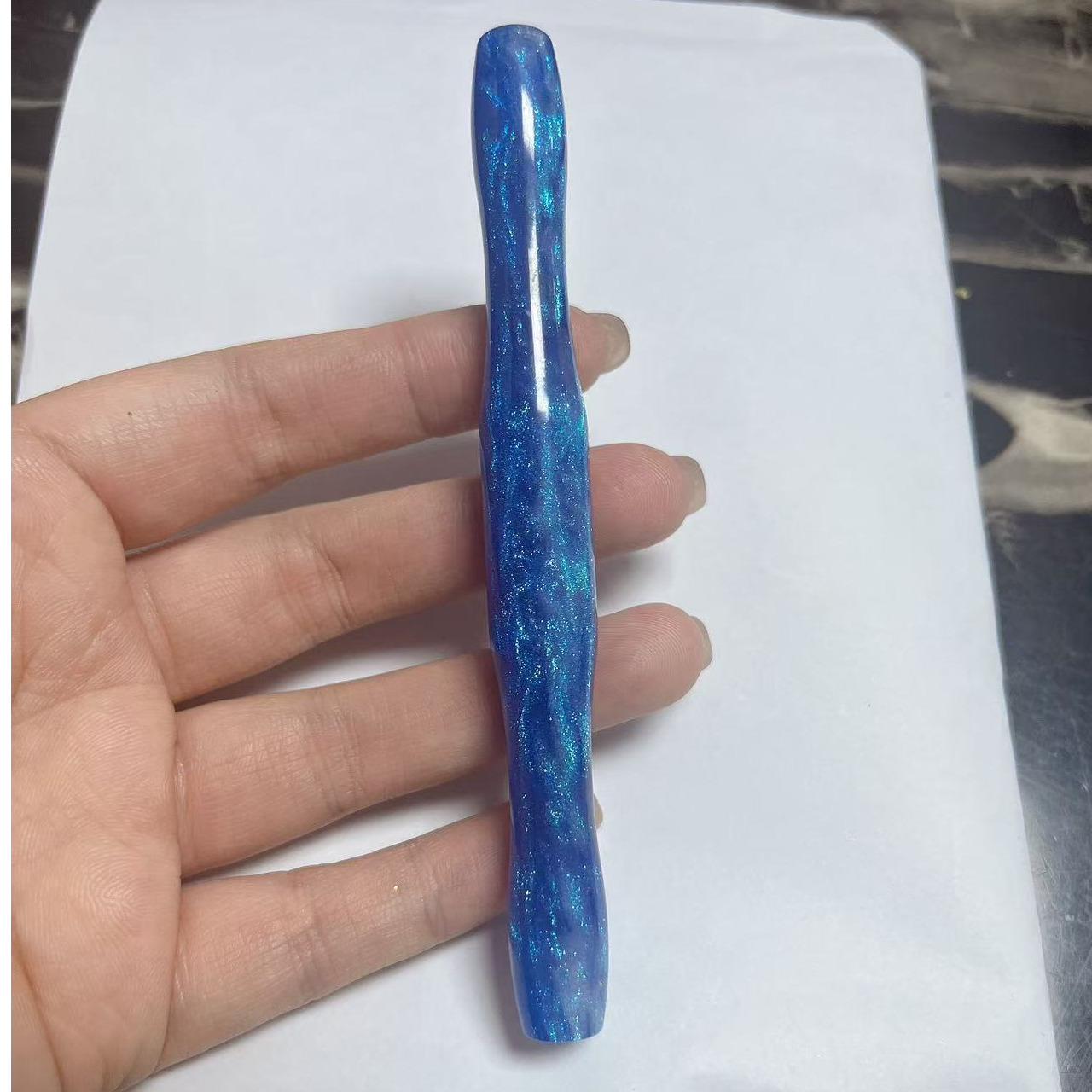 【乐乐甄选钻石画】树脂螺纹笔杆（手工渲染染色可能不均匀）介意慎拍