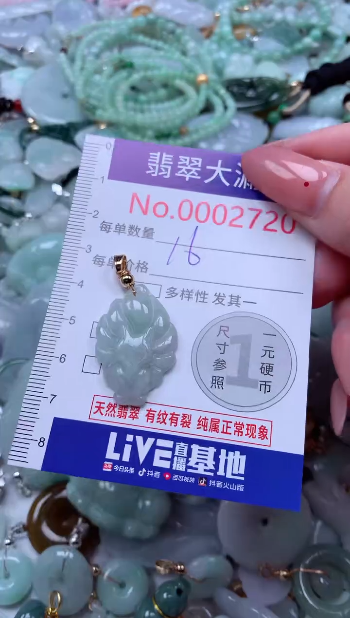 吊坠(不含链)未镶嵌翡翠2720
