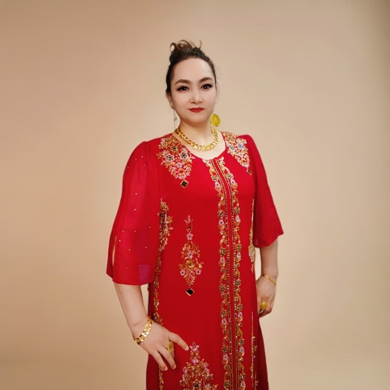 新款大妈女装 气质妈妈装网红时尚民族风结婚【Dubay】