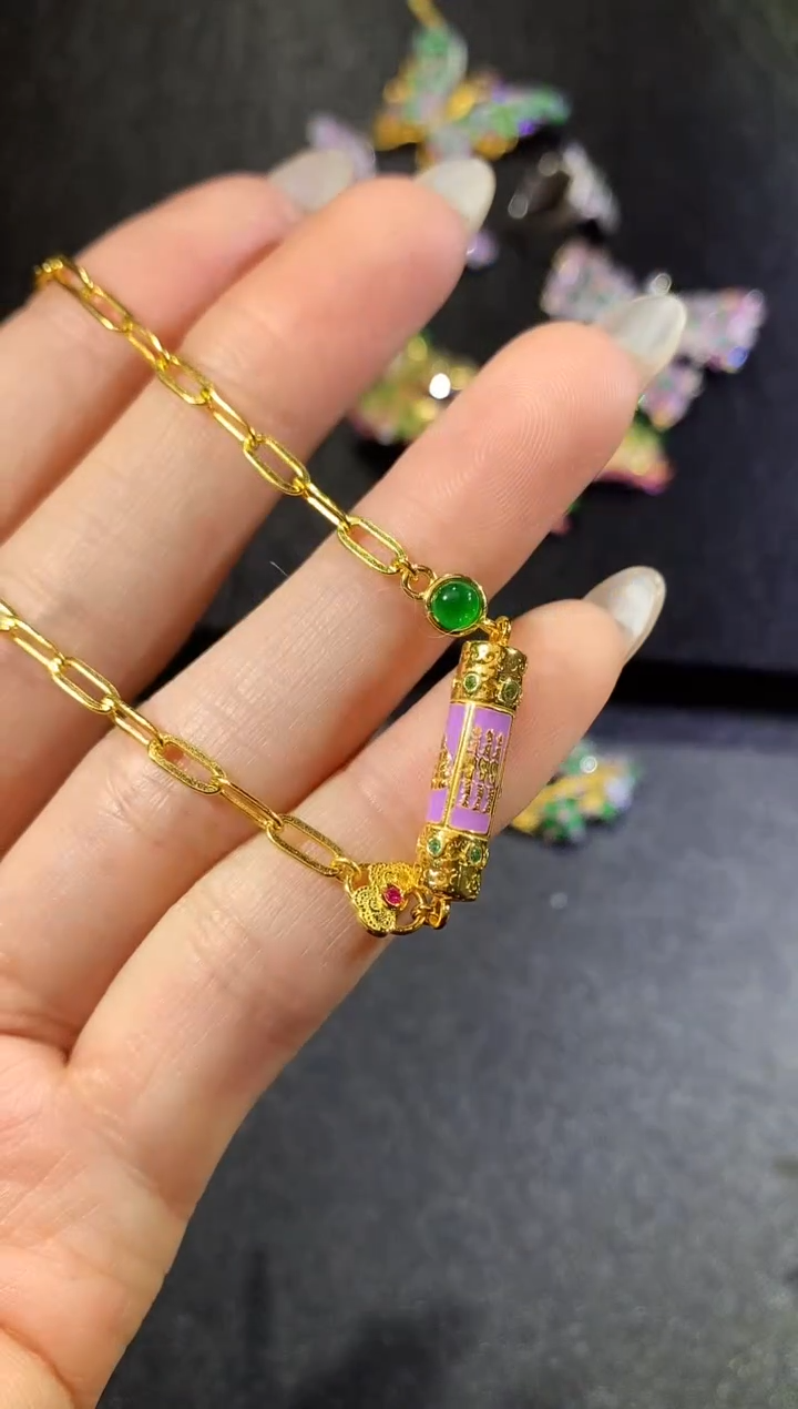 【闪购商品】翡翠手链银S925镶嵌308-手链（多样性发货一件