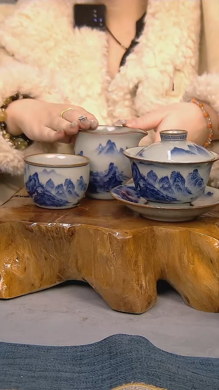 【闪购商品】3件套陶瓷茶具家用简装系列 