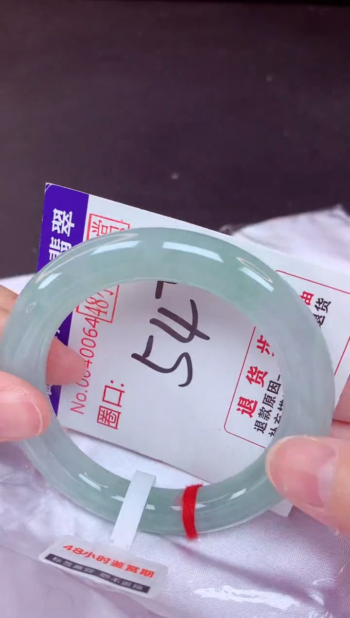 未镶嵌手镯翡翠54（48小时鉴赏期 ）