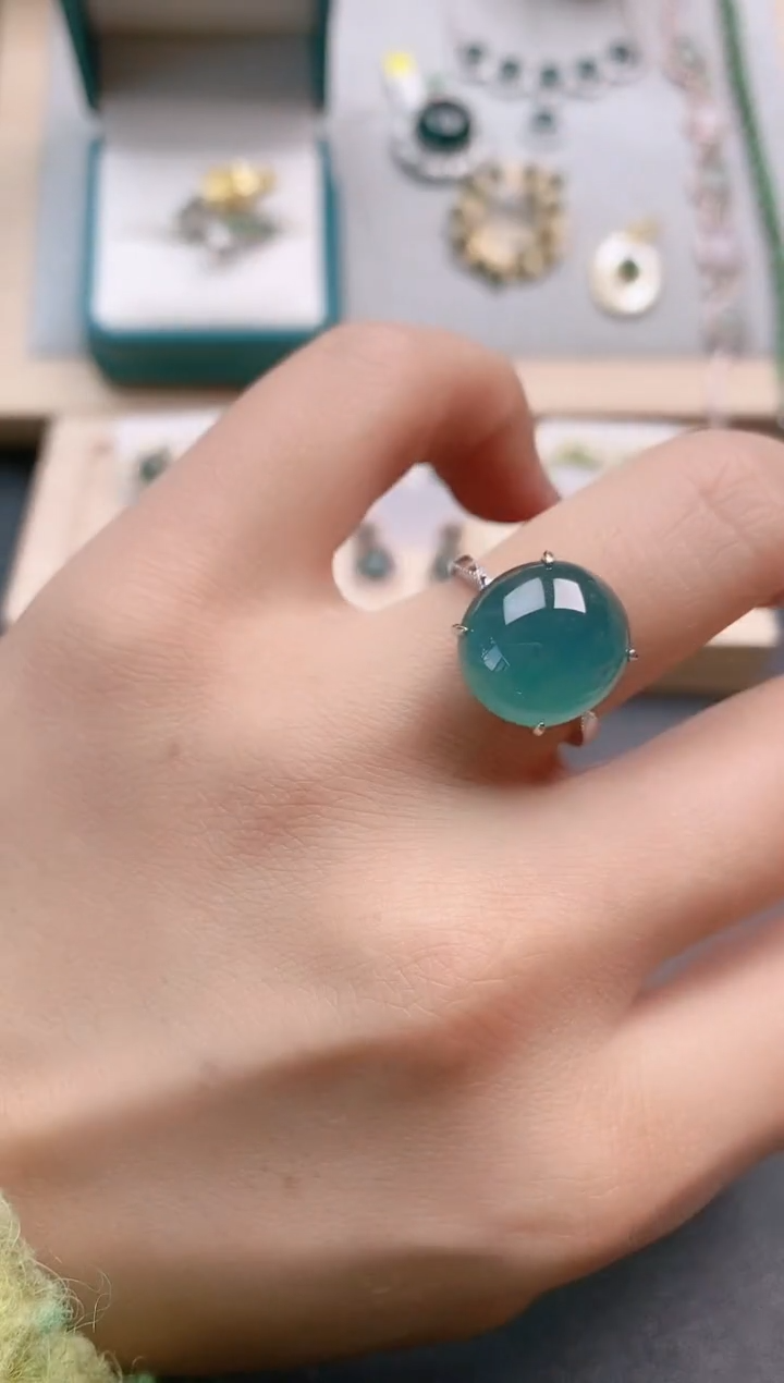 【闪购商品】翡翠戒指银S925镶嵌11111111111