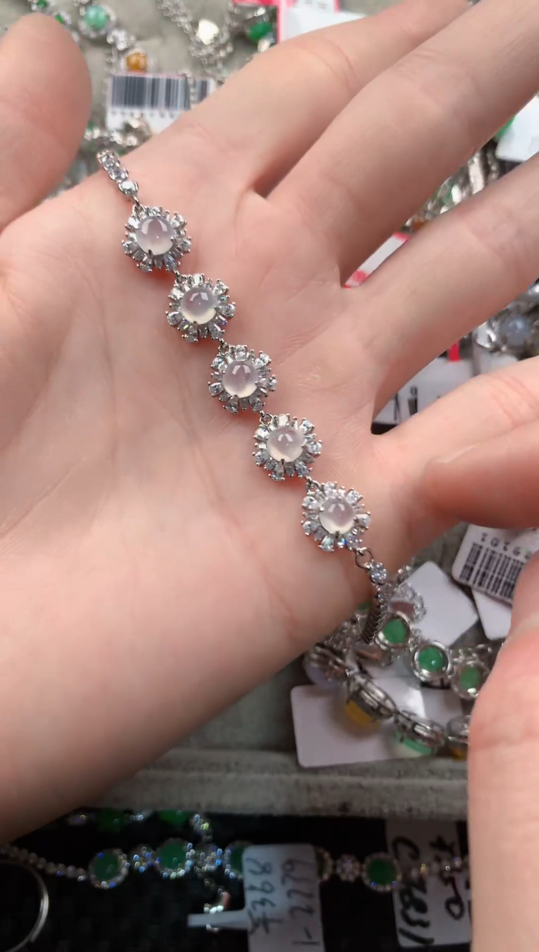 银S925镶嵌戒指翡翠333   3