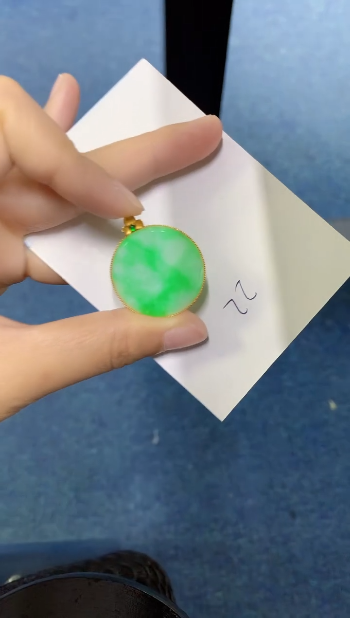 【闪购商品】翡翠颈饰18K金镶嵌000000000