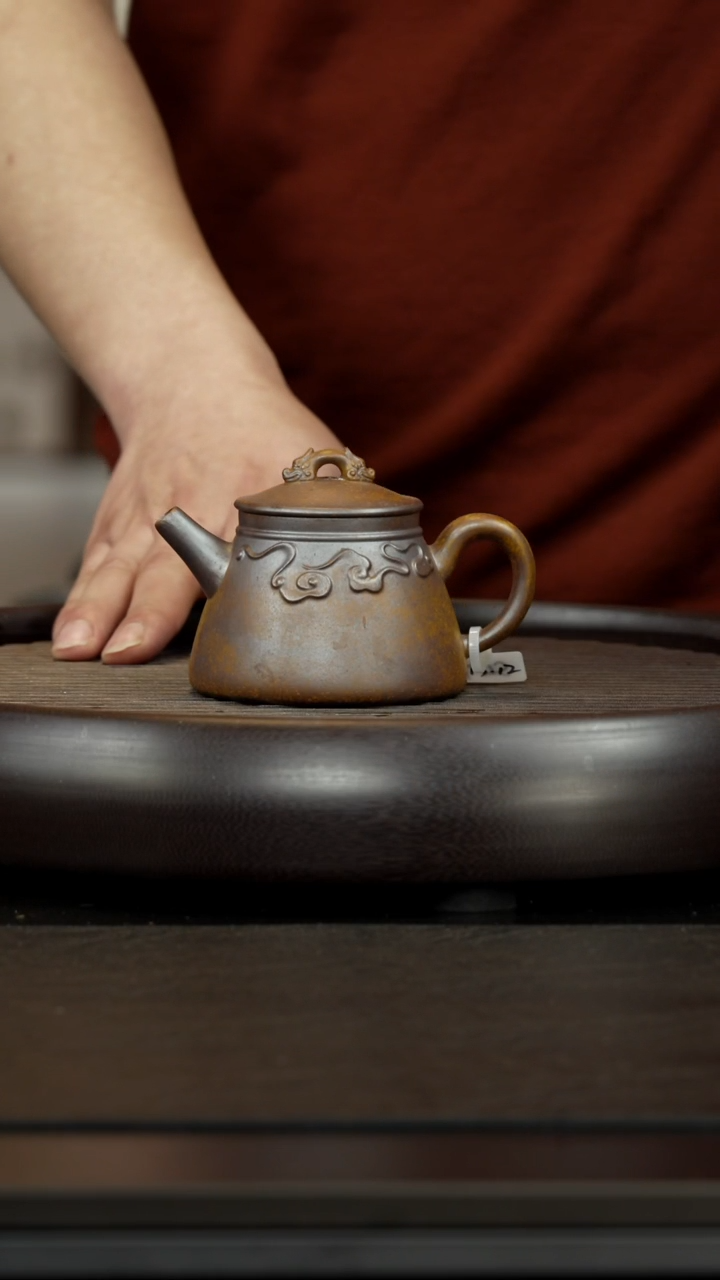 【闪购商品】紫砂茶杯孤品紫砂壶 柴烧 双龙钮