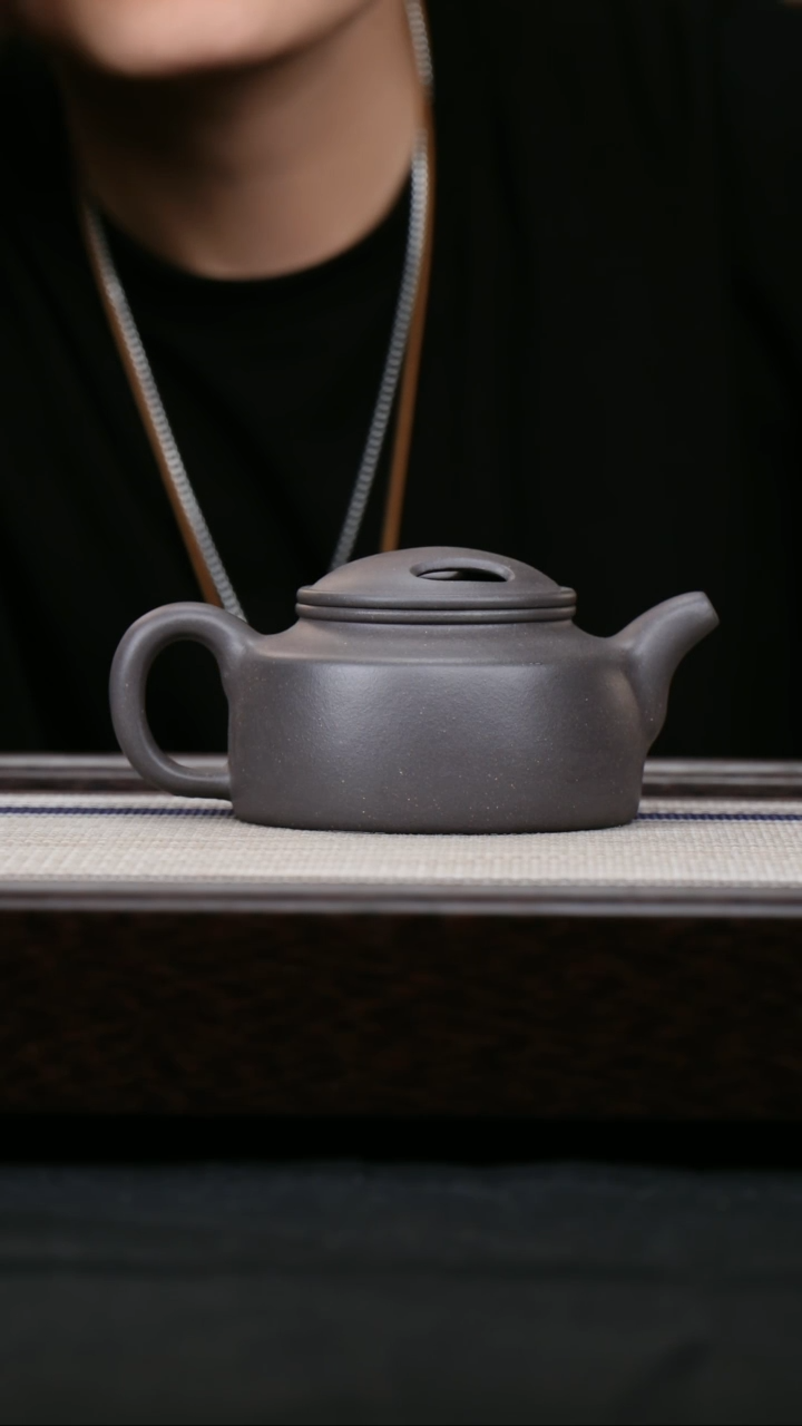 【闪购商品】紫砂茶壶天青 牛盖莲子壶