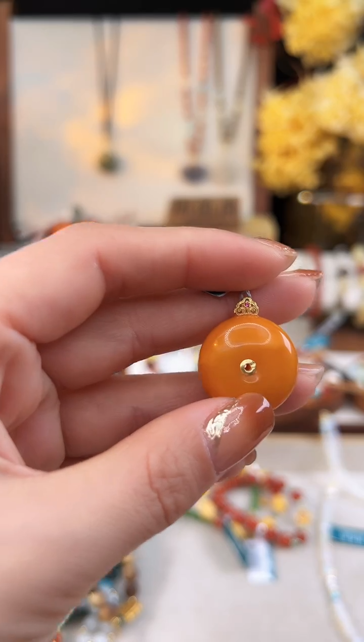 【闪购商品】琥珀吊坠未镶嵌@@C988J015424